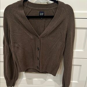 GAP Women's Brown Cardigan Sweater